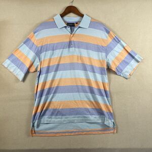 Bobby Jones Players Golf Polo Shirt Men's Size Large Multicolor Striped